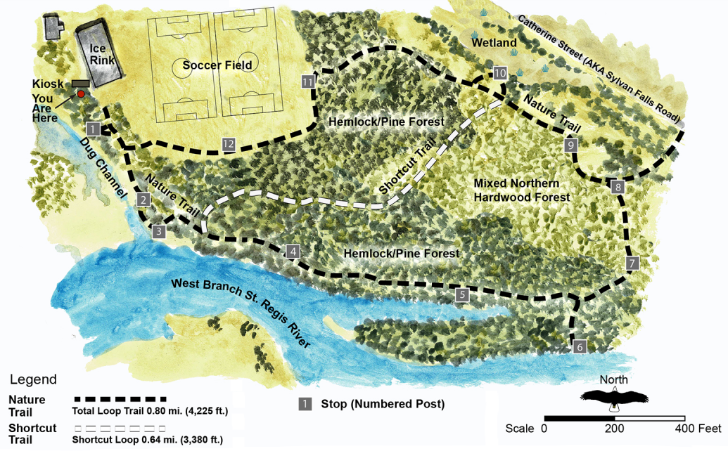 Parishville Nature Trail Map